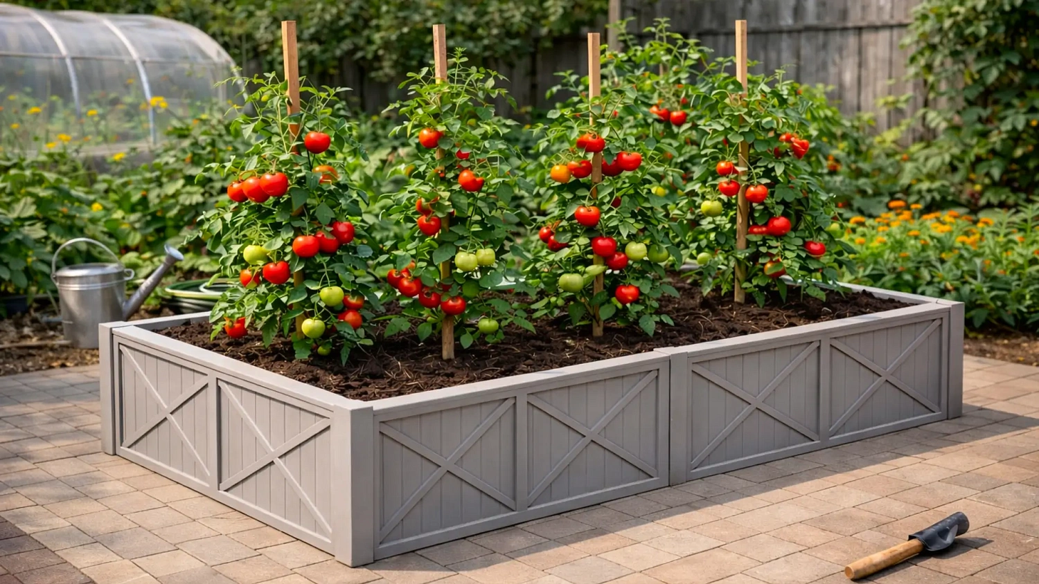 Грядка модульная Астра 900х320х40мм Бежевый (комплект 2 модуля)