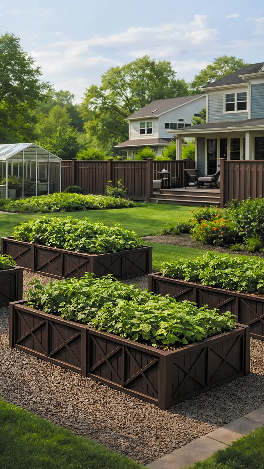 Грядка модульная Астра 900х320х40мм Коричневый (комплект 2 модуля)