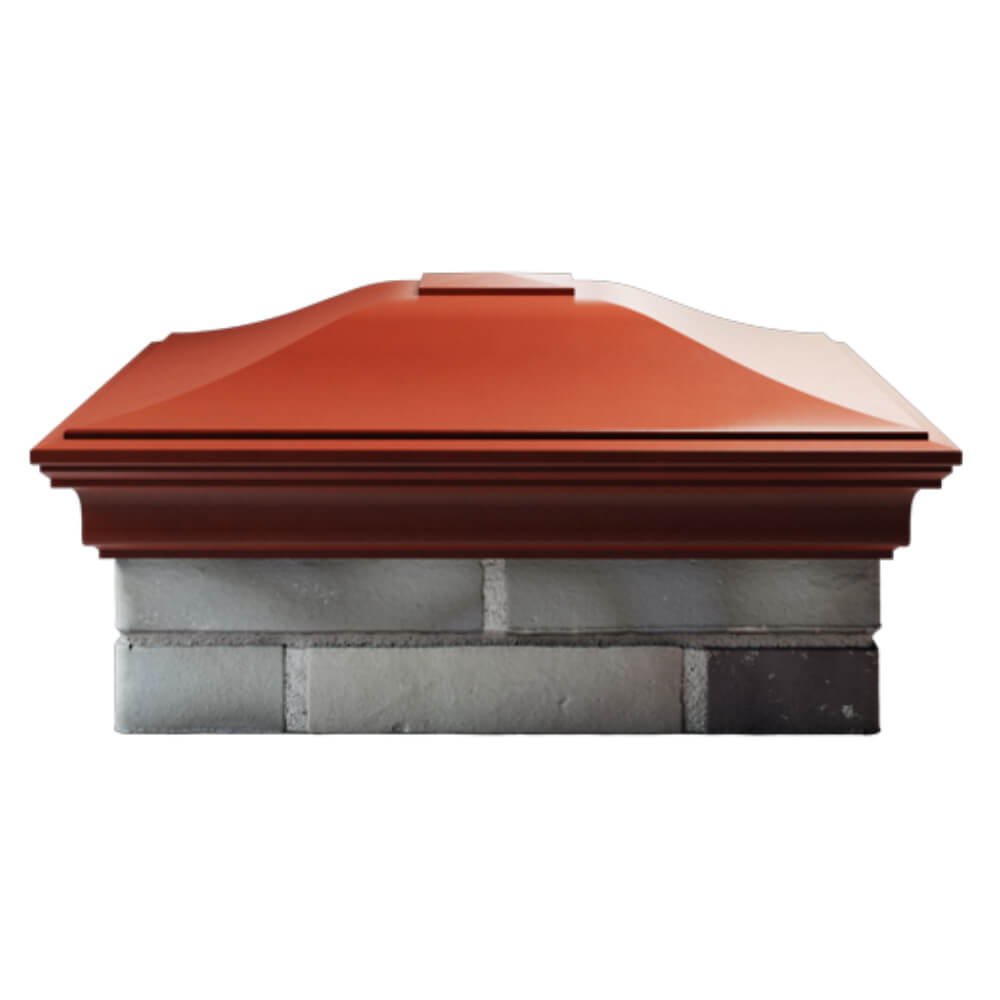 Колпак Zking Монблан Красный на столб 2х2 кирпича (515х515мм) в Магадане фото