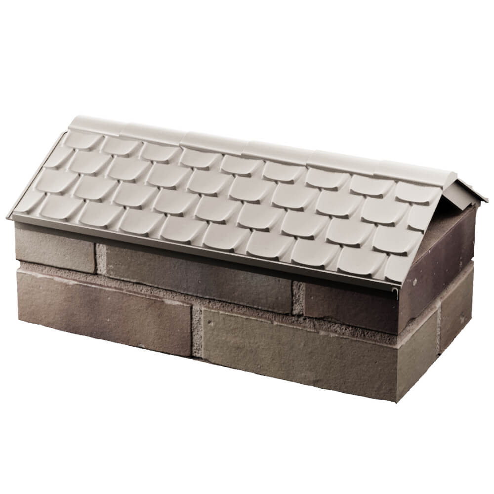 Парапет Zking Эльбрус Бежевый с посадкой на 1 кирпич (255мм) в Магадане фото