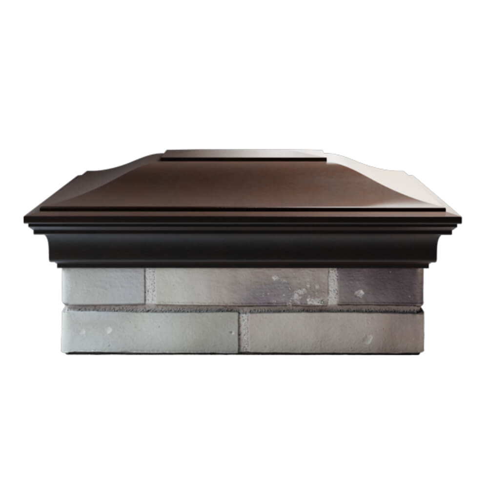 Колпак Zking Монблан Коричневый на столб 2х1.5 кирпича (515х385мм) в Магадане фото