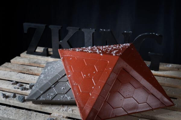 Колпак Zking Эверест Красный на столб 1.5х1.5 кирпича (390х390мм) в Магадане фото