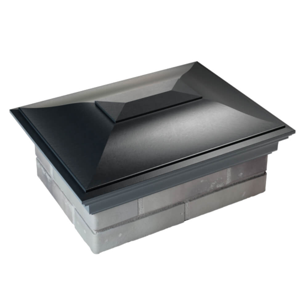 Колпак Zking Монблан Черный на столб 2х1.5 кирпича (515х385мм) Магадан фото