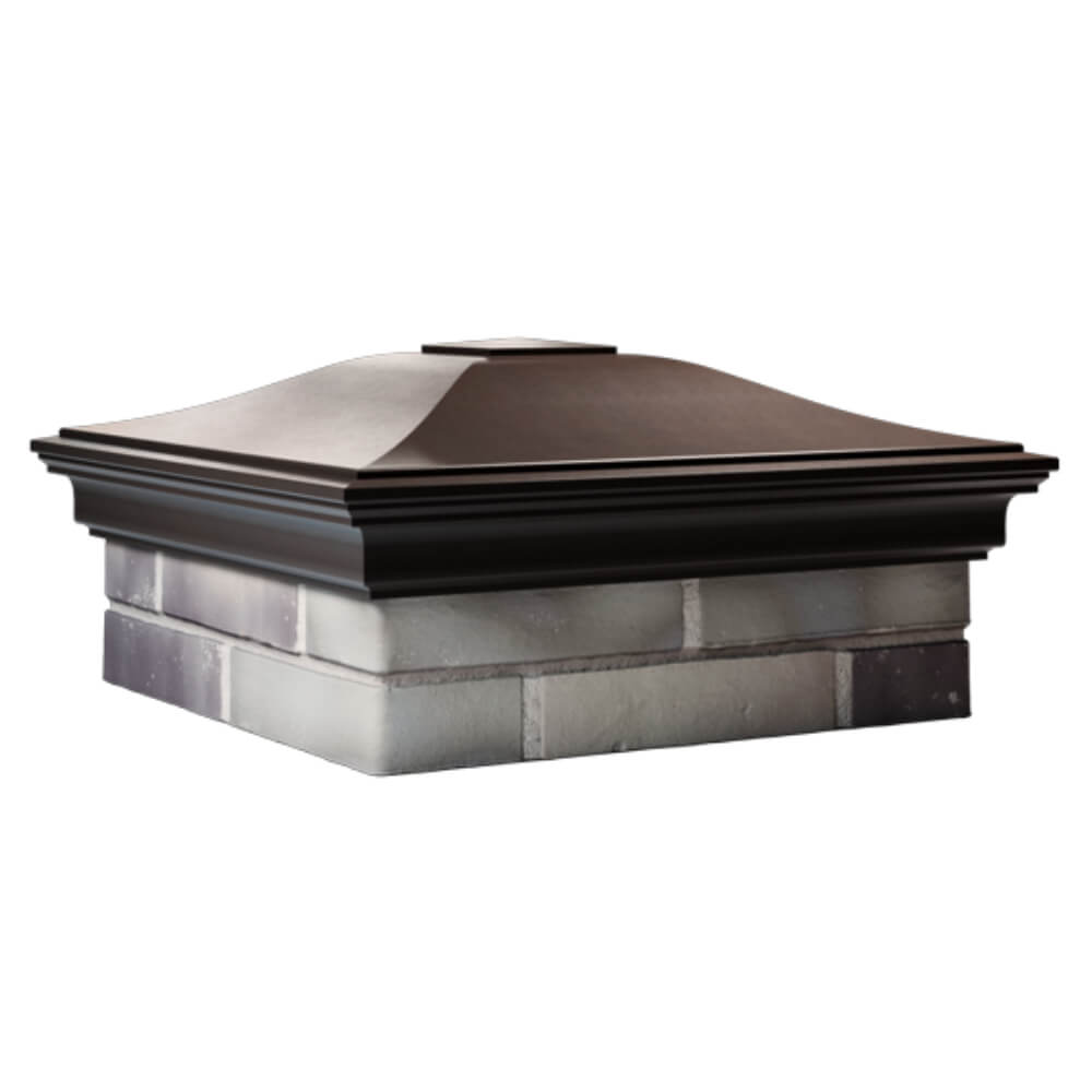 Колпак Zking Монблан Коричневый на столб 2х2 кирпича (515х515мм) в Магадане фото