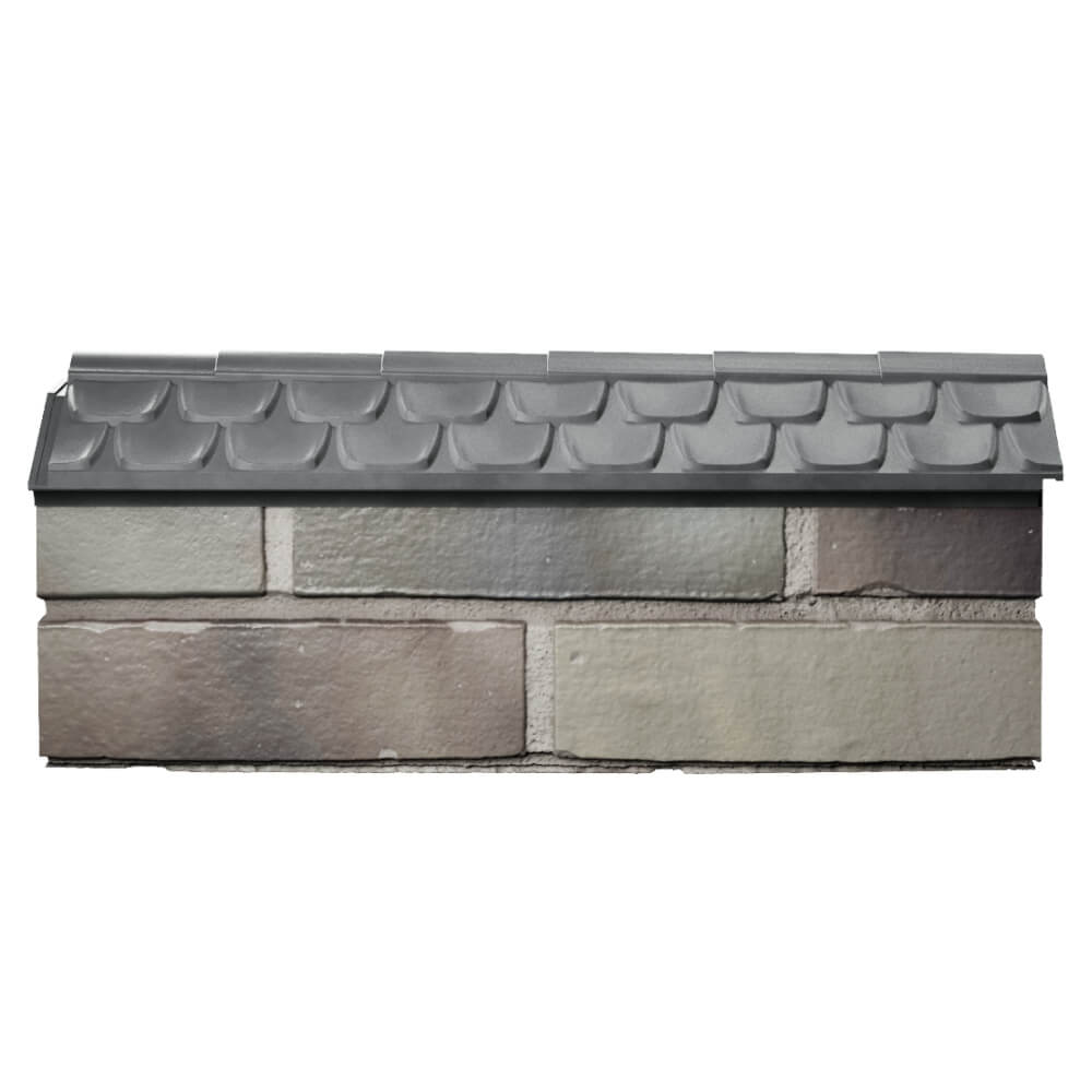 Парапет Zking Эльбрус Серый с посадкой на 0.5 кирпича (130мм) в Магадане фото
