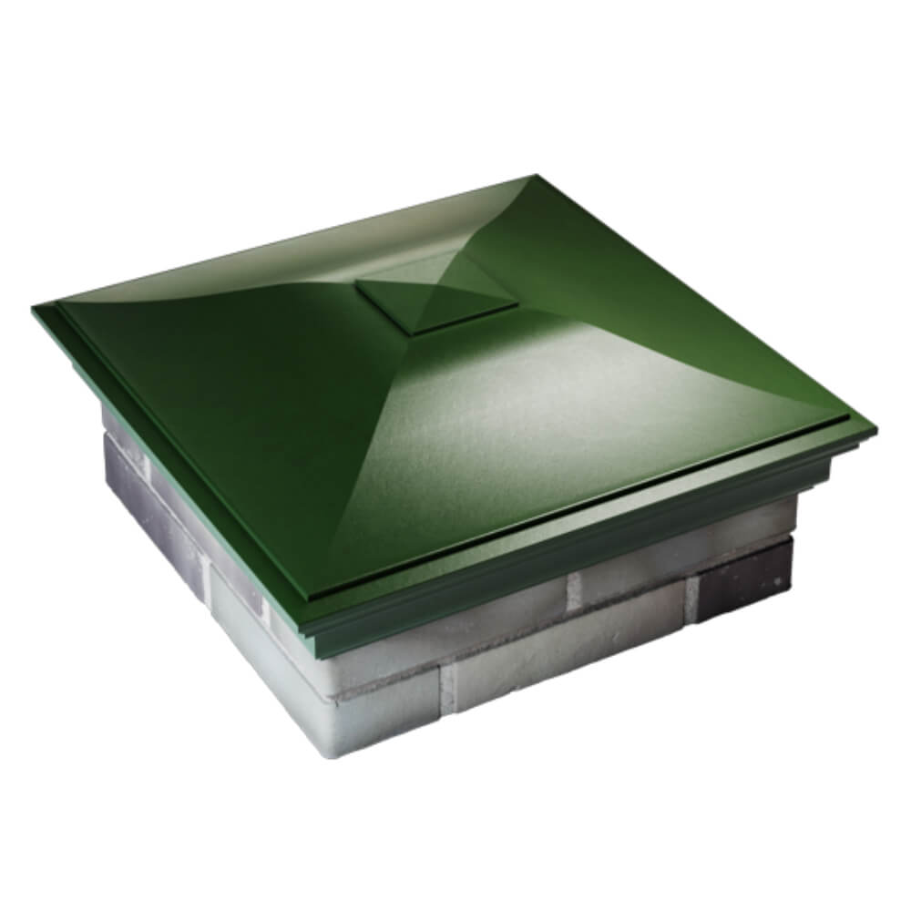 Колпак Zking Монблан Зеленый на столб 2х2 кирпича (515х515мм) Магадан фото