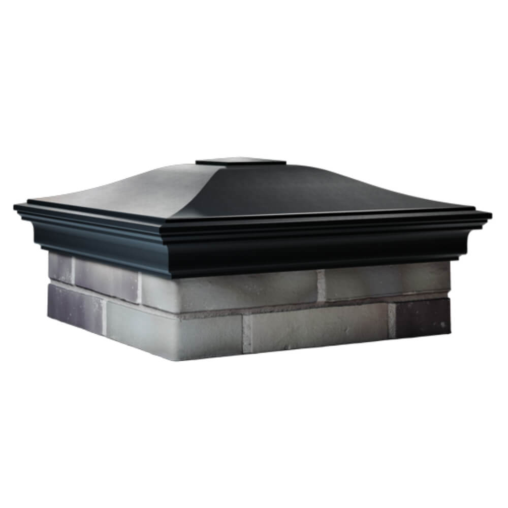 Колпак Zking Монблан Черный на столб 2х2 кирпича (515х515мм) в Магадане фото