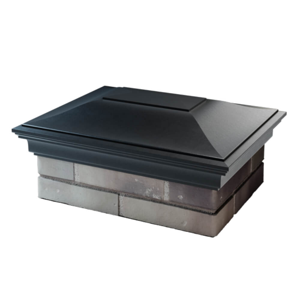 Колпак Zking Монблан Черный на столб 2х1.5 кирпича (515х385мм) в Магадане фото