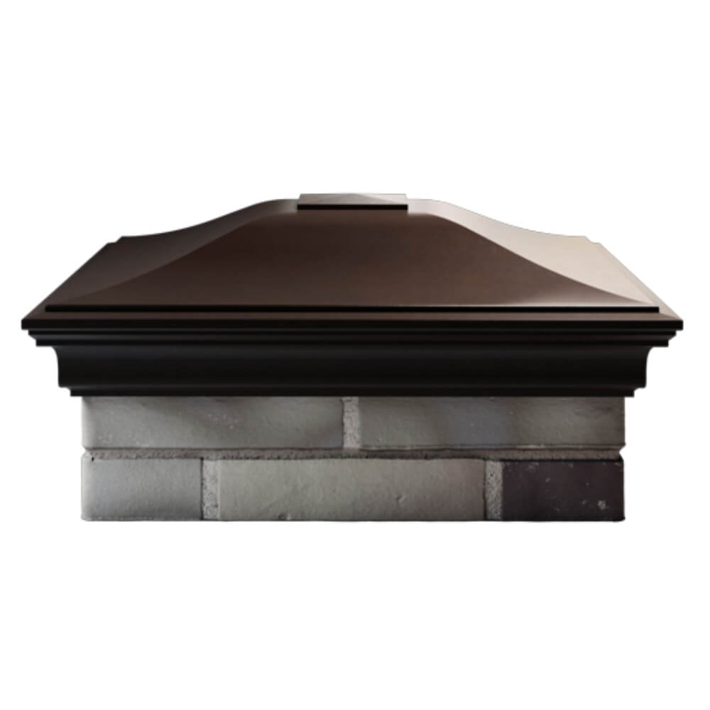 Колпак Zking Монблан Коричневый на столб 2х2 кирпича (515х515мм) в Магадане фото