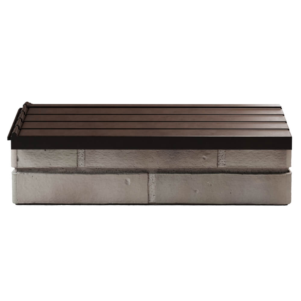 Парапет Zking Бона ХайТек Коричневый с посадкой на 1 кирпич (200/225/255мм) в Магадане фото