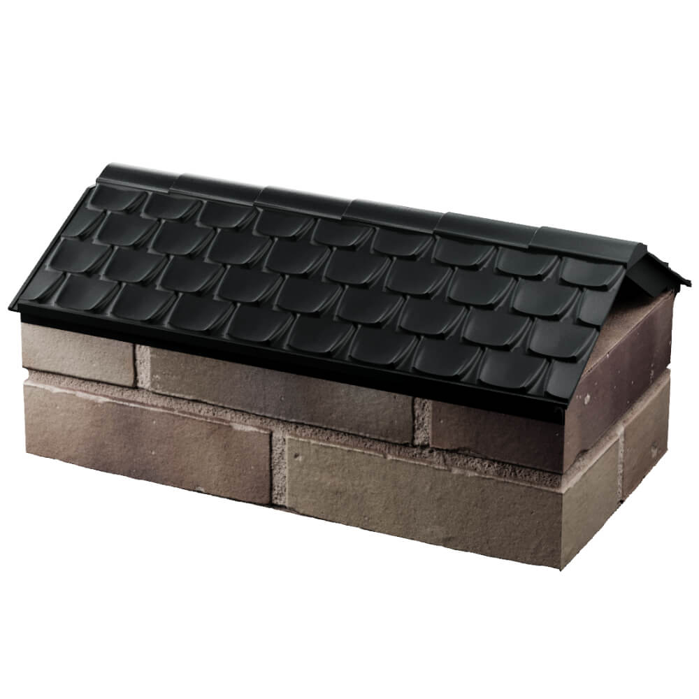 Парапет Zking Эльбрус Черный с посадкой на 1 кирпич (255мм) в Магадане фото