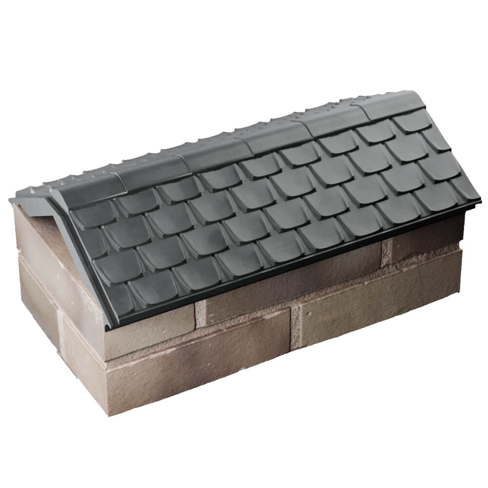 Парапет Zking Эльбрус Серый с посадкой на 1 кирпич (255мм) в Магадане фото