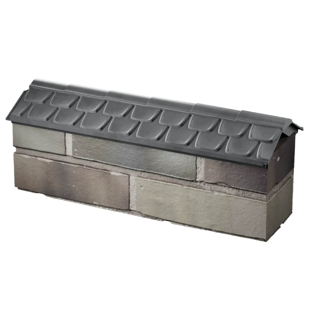 Парапет Zking Эльбрус Серый с посадкой на 0.5 кирпича (130мм) в Магадане фото