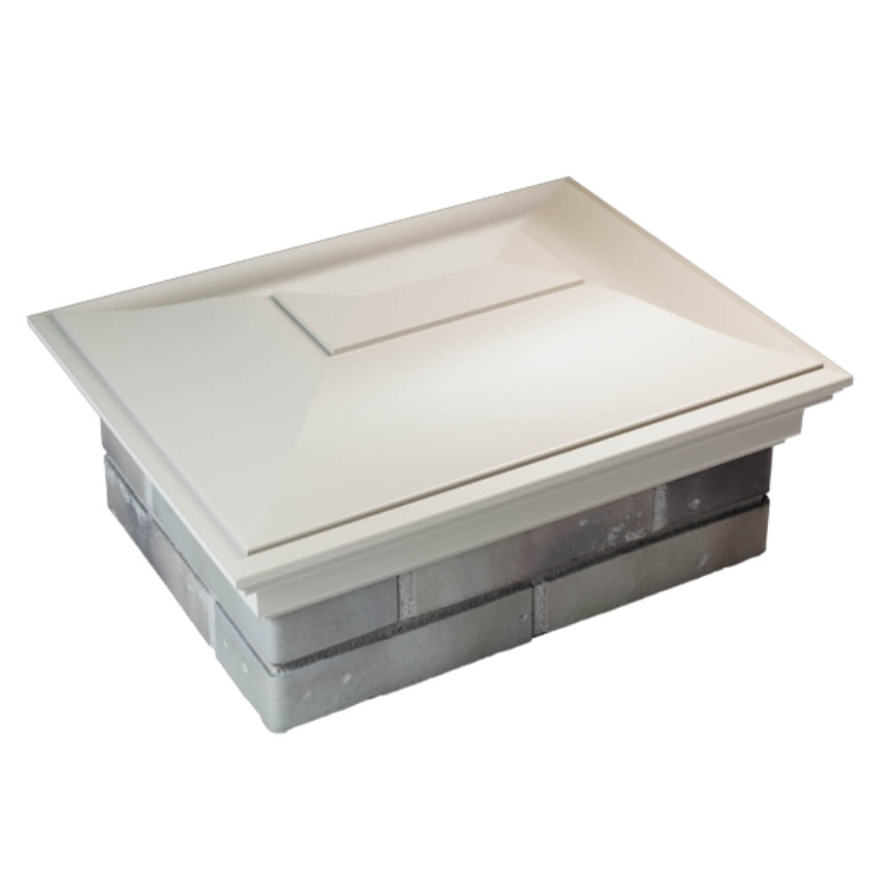 Колпак Zking Монблан Бежевый на столб 2х1.5 кирпича (515х385мм) Магадан фото