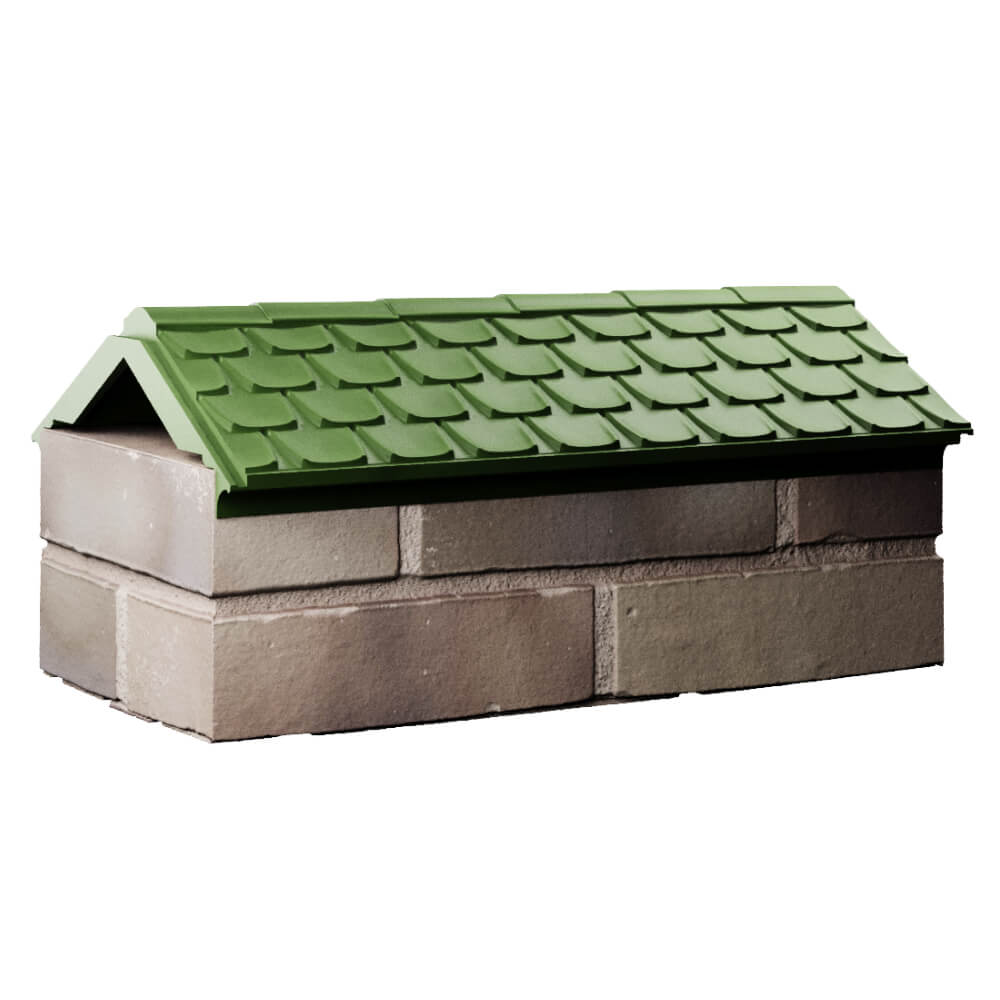 Парапет Zking Эльбрус Зеленый с посадкой на 1 кирпич (255мм) Магадан фото