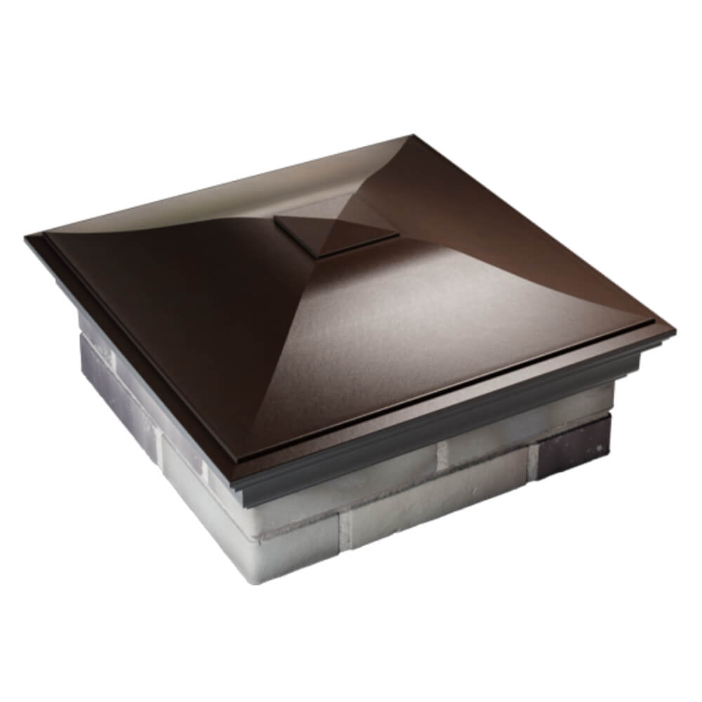 Колпак Zking Монблан Коричневый на столб 2х2 кирпича (515х515мм) Магадан фото