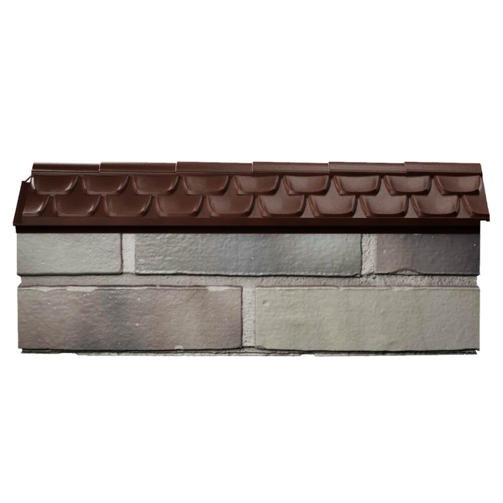 Парапет Zking Эльбрус Коричневый с посадкой на 0.5 кирпича (130мм) в Магадане фото