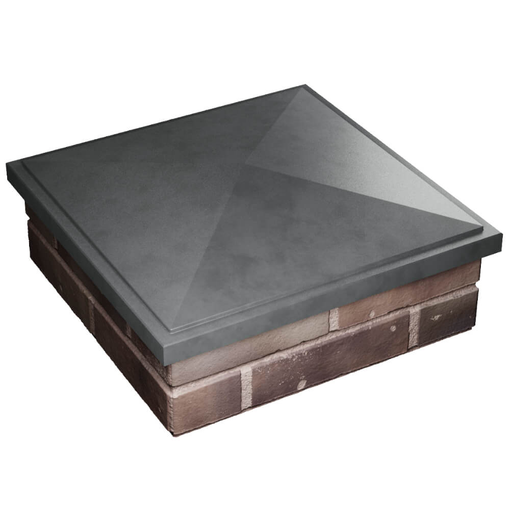 Колпак Zking БонаМоно Серый на столб 2х2 кирпича (515х515, 530х530мм) в Магадане фото