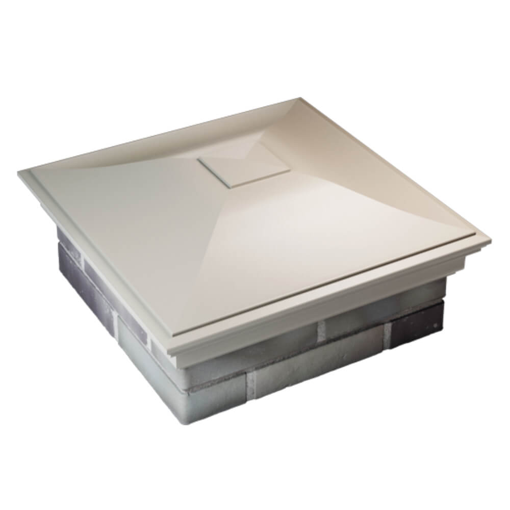 Колпак Zking Монблан Бежевый на столб 2х2 кирпича (515х515мм) Магадан фото