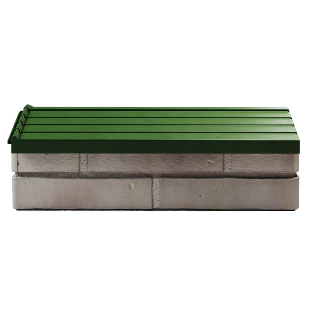 Парапет Zking Бона ХайТек Зеленый с посадкой на 1 кирпич (200/225/255мм) в Магадане фото