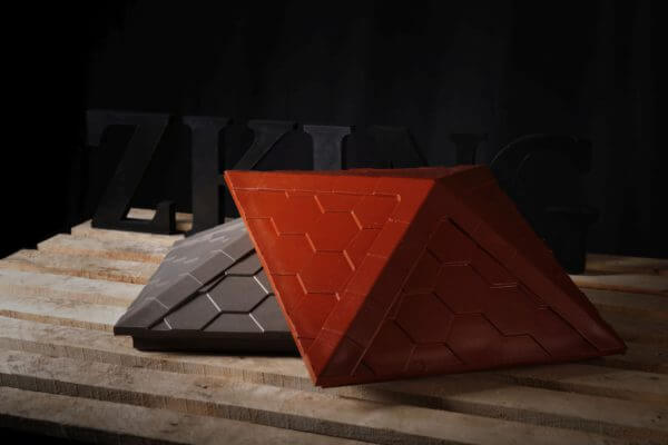 Колпак Zking Эверест Красный на столб 1.5х1.5 кирпича (390х390мм) в Магадане фото