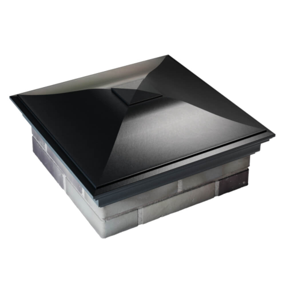 Колпак Zking Монблан Черный на столб 2х2 кирпича (515х515мм) Магадан фото