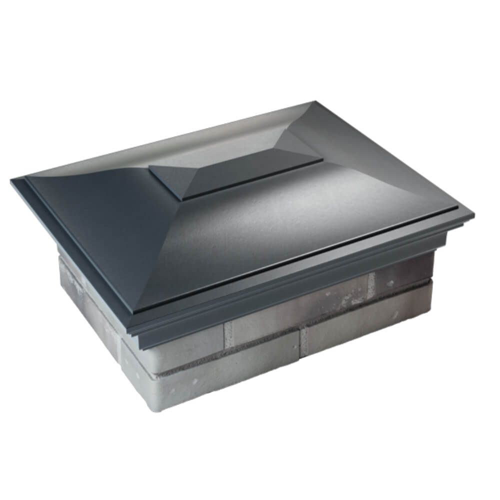 Колпак Zking Монблан Серый на столб 2х1.5 кирпича (515х385мм) Магадан фото