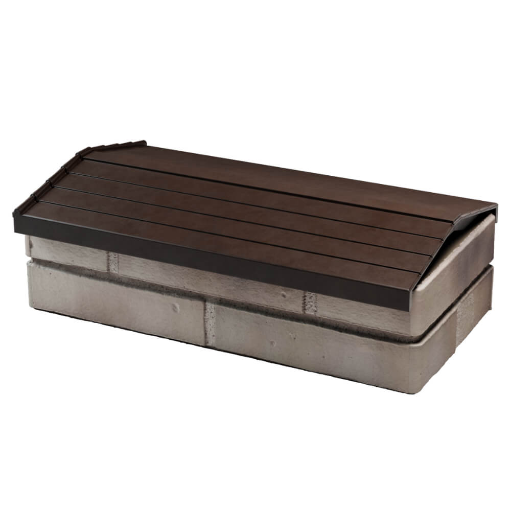 Парапет Zking Бона ХайТек Коричневый с посадкой на 1 кирпич (200/225/255мм) в Магадане фото