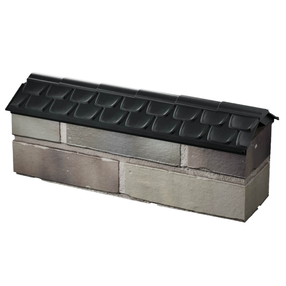 Парапет Zking Эльбрус Черный с посадкой на 0.5 кирпича (130мм) в Магадане фото