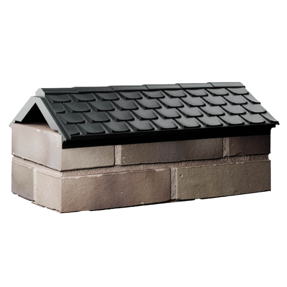 Парапет Zking Эльбрус Черный с посадкой на 1 кирпич (255мм) Магадан фото