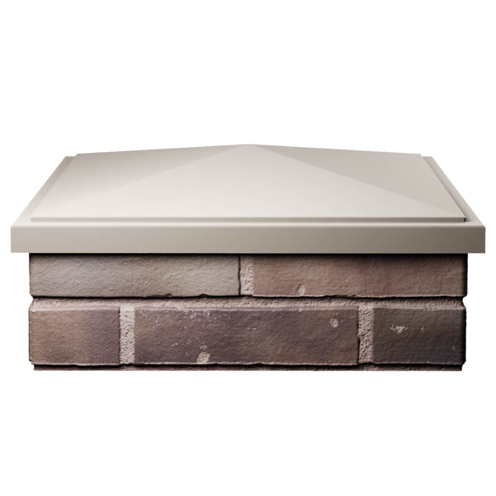 Колпак Zking БонаМоно Бежевый на столб 2х2 кирпича (515х515, 530х530мм) Магадан фото