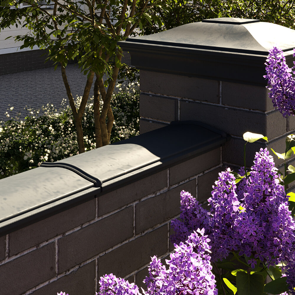 Парапет Zking Монблан Черный посадка на 0.5 кирпича (130мм) в Магадане фото