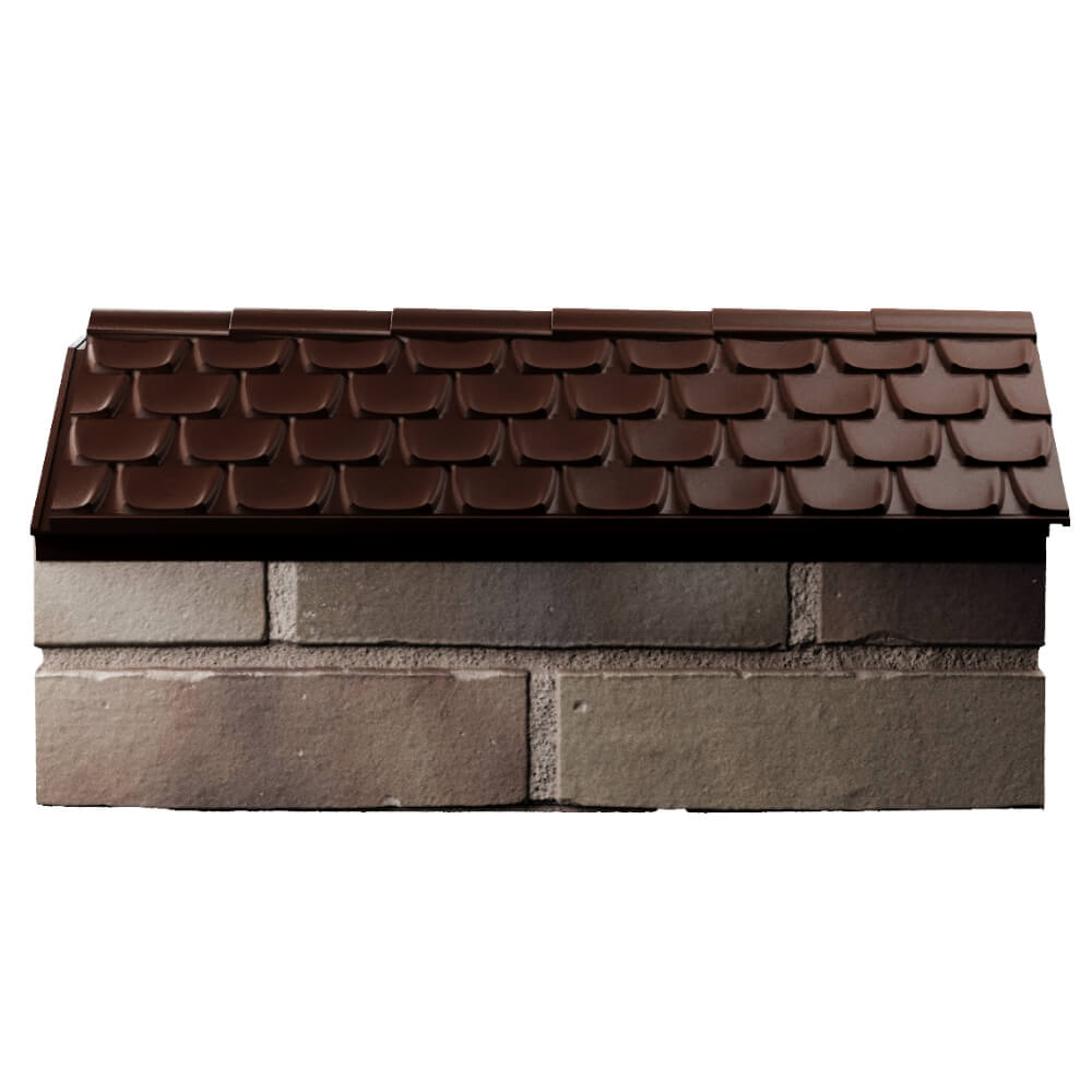 Парапет Zking Эльбрус Коричневый с посадкой на 1 кирпич (255мм) в Магадане фото