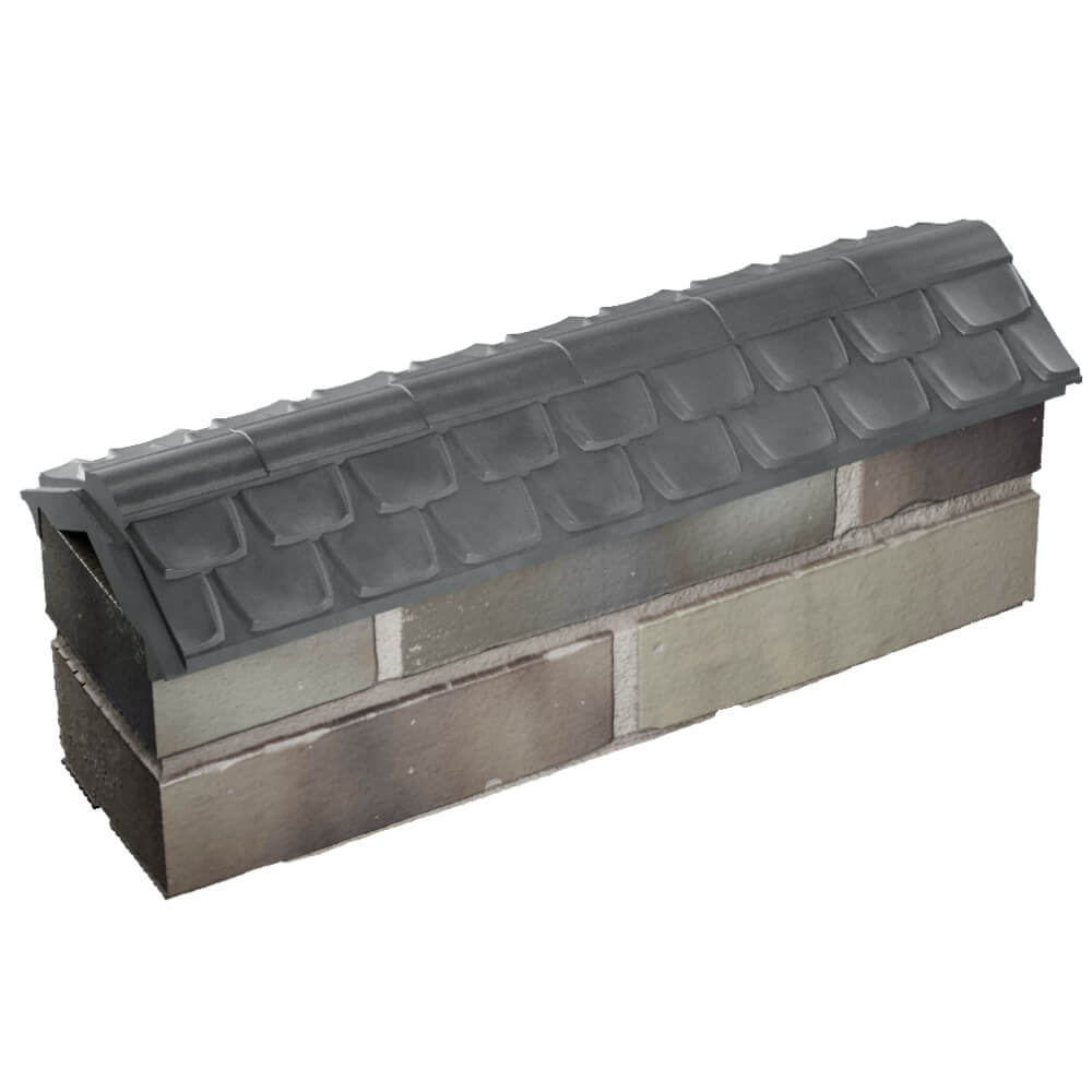 Парапет Zking Эльбрус Серый с посадкой на 0.5 кирпича (130мм) в Магадане фото