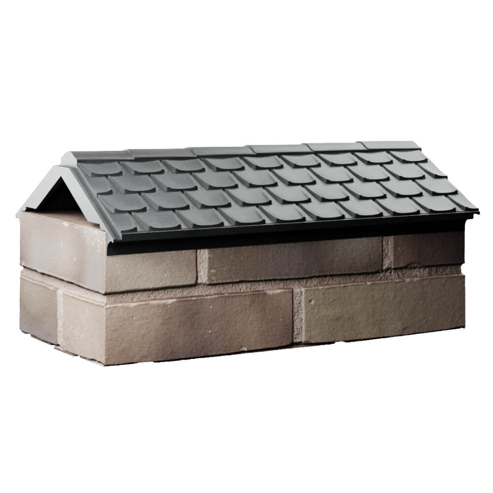 Парапет Zking Эльбрус Серый с посадкой на 1 кирпич (255мм) Магадан фото