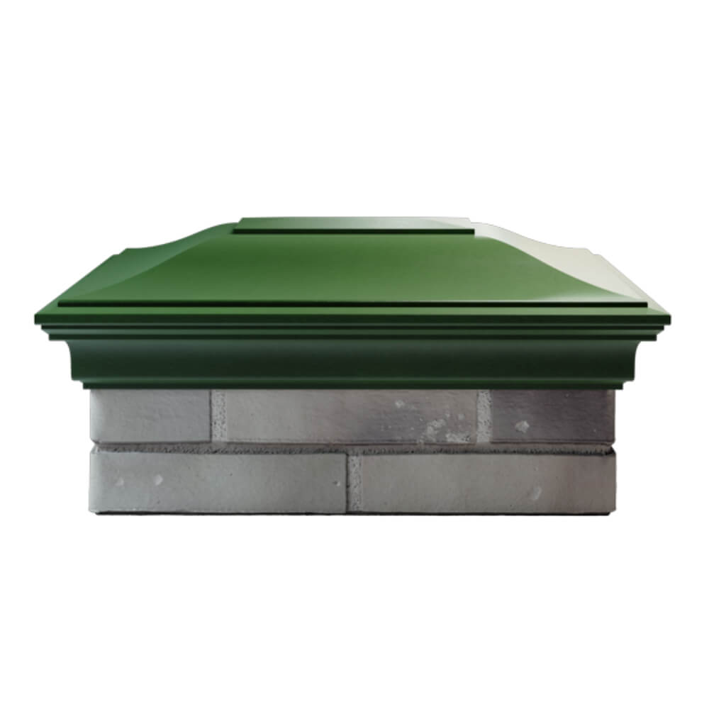 Колпак Zking Монблан Зеленый на столб 2х1.5 кирпича (515х385мм) в Магадане фото