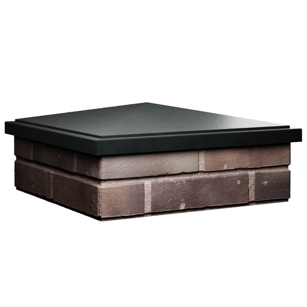 Колпак Zking БонаМоно Черный на столб 2х2 кирпича (515х515, 530х530мм) в Магадане фото