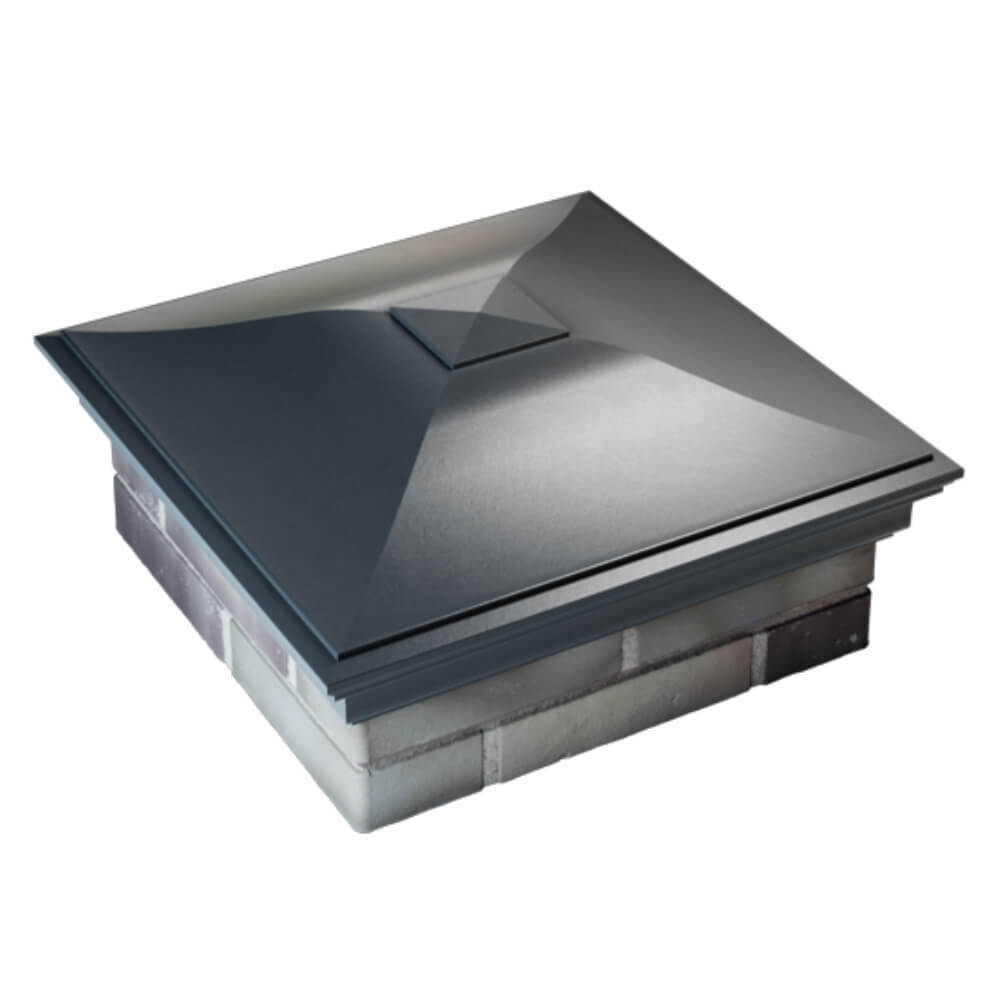 Колпак Zking Монблан Серый на столб 2х2 кирпича (515х515мм) Магадан фото