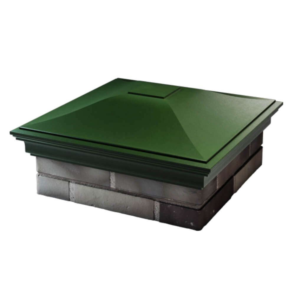 Колпак Zking Монблан Зеленый на столб 2х2 кирпича (515х515мм) в Магадане фото