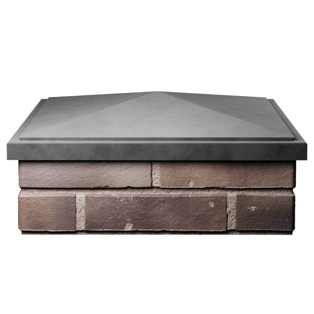 Колпак Zking БонаМоно Серый на столб 2х2 кирпича (515х515, 530х530мм) Магадан фото