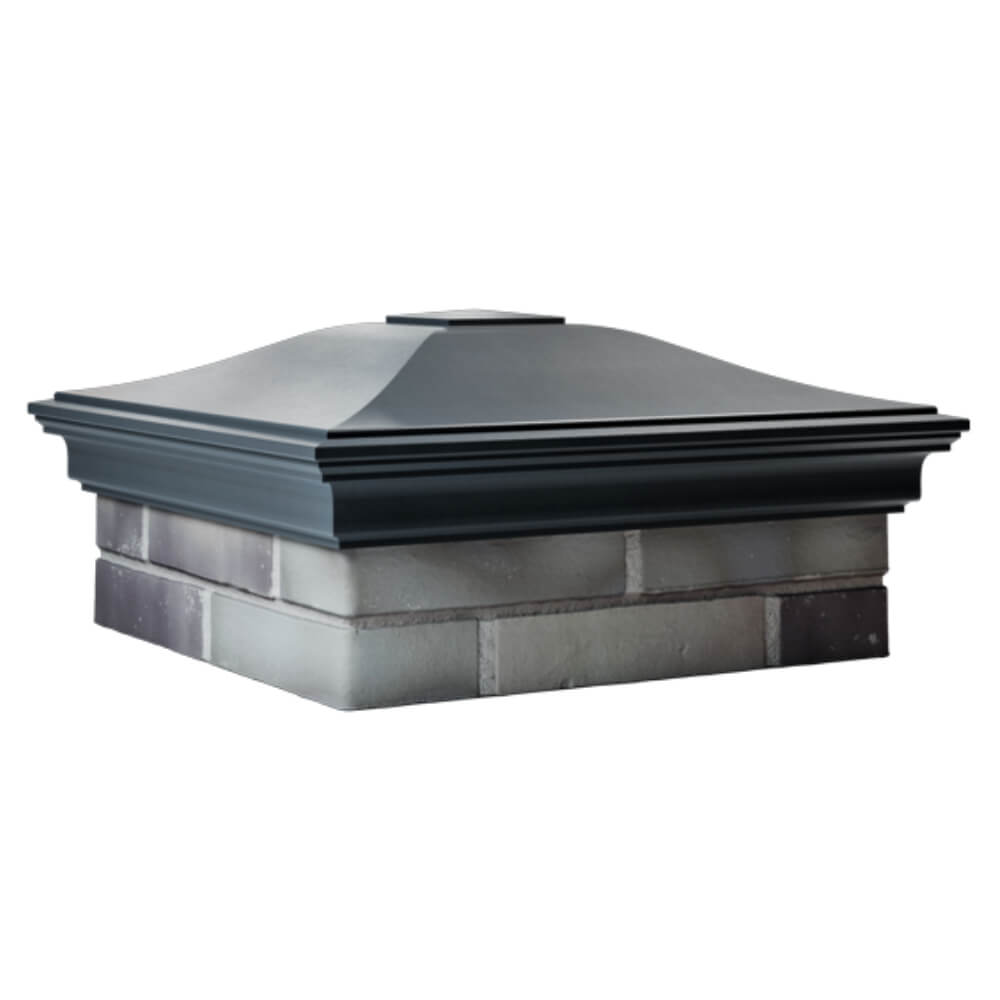 Колпак Zking Монблан Серый на столб 2х2 кирпича (515х515мм) в Магадане фото