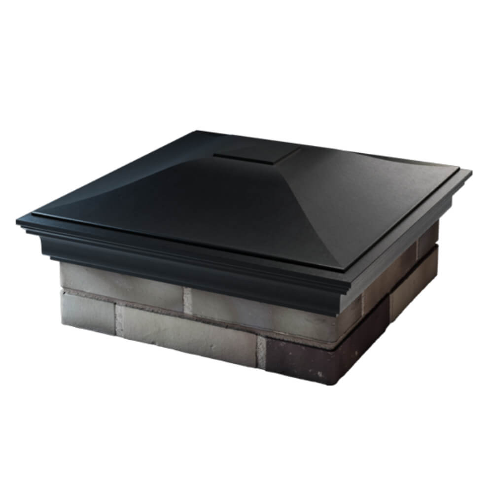 Колпак Zking Монблан Черный на столб 2х2 кирпича (515х515мм) в Магадане фото