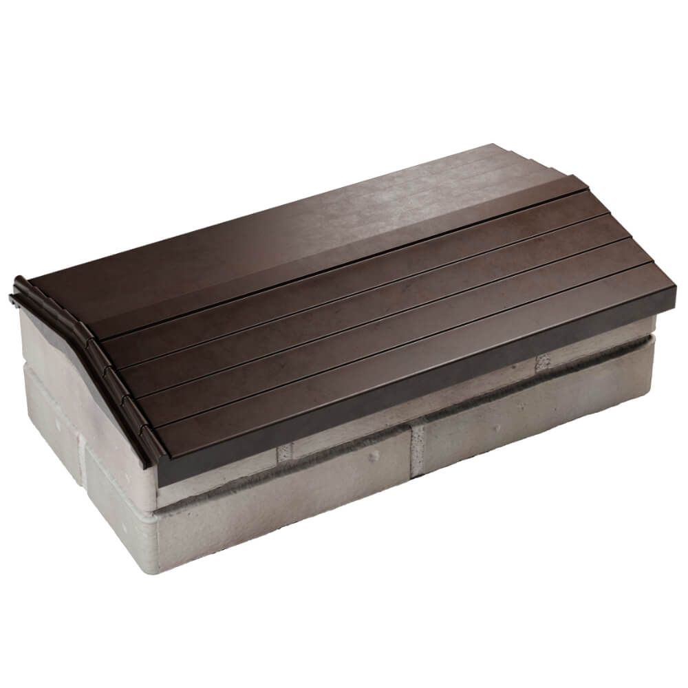 Парапет Zking Бона ХайТек Коричневый с посадкой на 1 кирпич (200/225/255мм) в Магадане фото