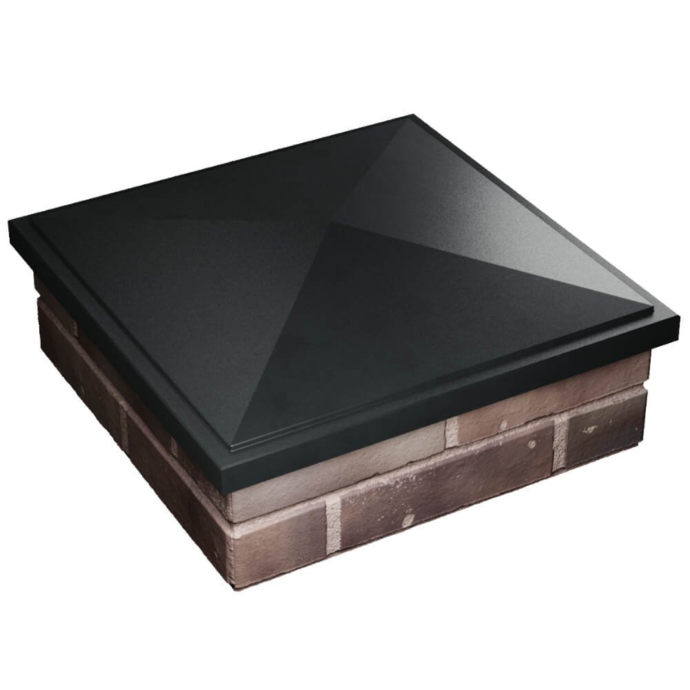 Колпак Zking БонаМоно Черный на столб 2х2 кирпича (515х515, 530х530мм) в Магадане фото