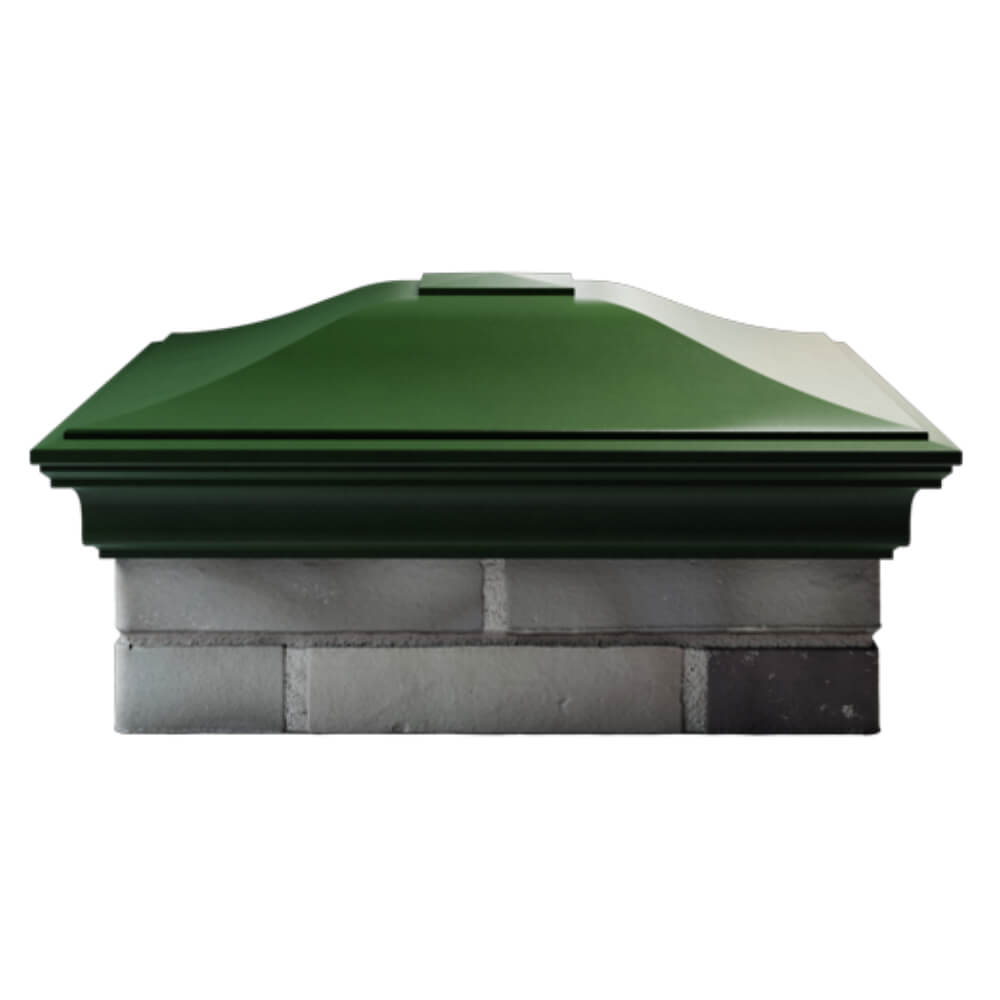 Колпак Zking Монблан Зеленый на столб 2х2 кирпича (515х515мм) в Магадане фото
