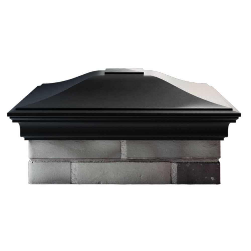 Колпак Zking Монблан Черный на столб 2х2 кирпича (515х515мм) в Магадане фото