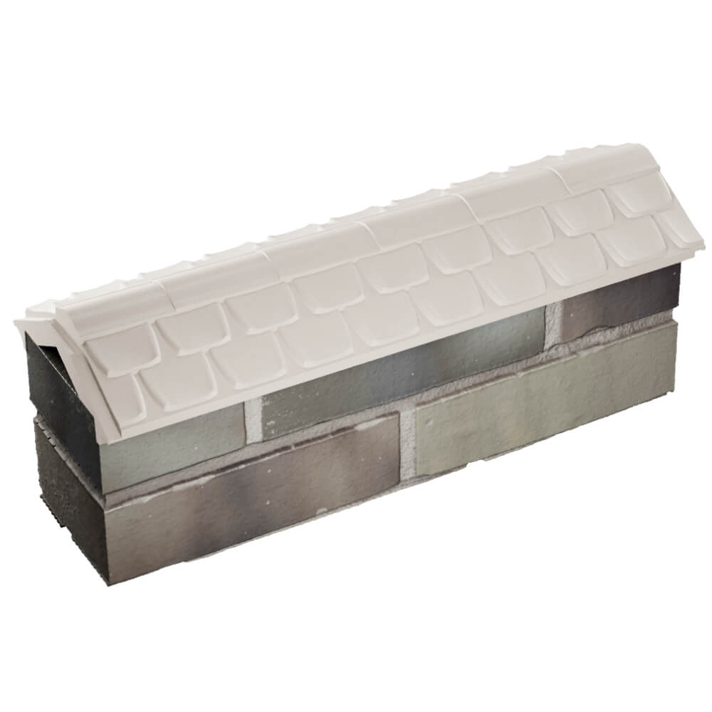 Парапет Zking Эльбрус Бежевый с посадкой на 0.5 кирпича (130мм) в Магадане фото