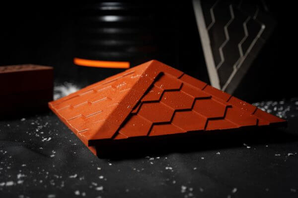 Колпак Zking Эверест Красный на столб 1.5х1.5 кирпича (390х390мм) в Магадане фото